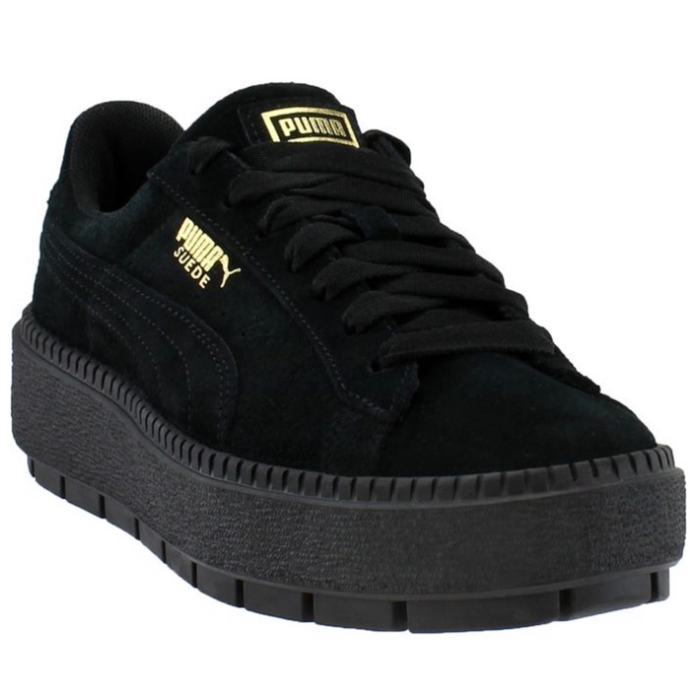 PUMA Black Suede Creepers/Sneakers